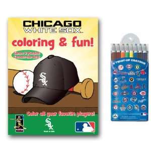   Book (2) and Twist Crayons   Chicago White Sox