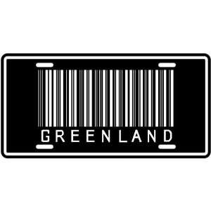   NEW  GREENLAND BARCODE  LICENSE PLATE SIGN COUNTRY
