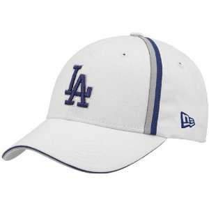  New Era L.A. Dodgers White Action Stripes Adjustable Hat 