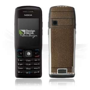  Design Skins for Nokia E50   Brown Leather Design Folie 