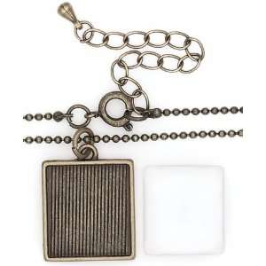  Blue Moon Trinket Shop Necklace Kit, 2/Pkg, Square 