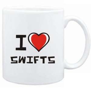  Mug White I love Swifts  Animals