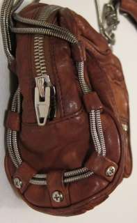 NEW Alexander Wang Brenda bag leather messenger sling dark tan leather 