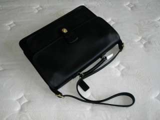 NWT Coach Classic BLACK Metro Business Travel Portfolio Messenger Bag 
