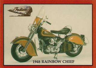  Red Rainbow Model Custom Chief Motorcycle 1952 Telescopic Forks Rare