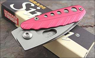 Schrade Simon Red Leaf Carabiner Framelock Knife NEW  