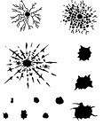 Bullet Holes Set Airbrush Stencil,Template  