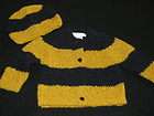 Anne Geddes Baby Bee Sweater Cardigan Hat 3 6 Months