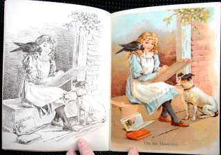 antique FATHER TUCKS PAINTING BOOK victorian HOME PETS  