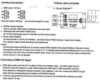 12V DMX Decoder Driver 3A/CH Output for LED light strip  