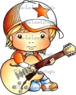 La La Land Crafts 5073  Lil Rocker Luka 1 Rubber Stamp NEW  