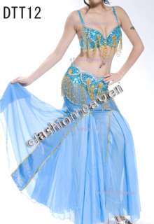 belly dance 3  pics costume 32 34B/C  bra&skirt belt  