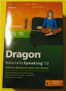 Dragon NaturallySpeaking Standard 10 Microphone Included turn talk 