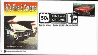 50s Fins And Chrome Classic Automobiles   Aquila FDCs  