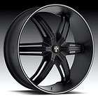   Drone 6 20x8.5 Black with Groove Rims RWD 5 & 6 Lug Vehicles 20inch