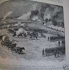 Civil War  Battle of Savages Station, antique print