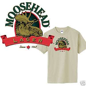 Moosehead Beer Canada T shirt cool ale pub bar Small XL  