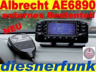CB FUNK ALBRECHT AE 6890 EXT. BEDIENTEIL AE6890 CTCSS 4032661126894 