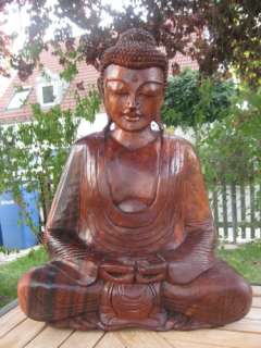 30cm or 12 Wooden wood Buddha Budda Siddhartha Gautama Feng Shui Thai 