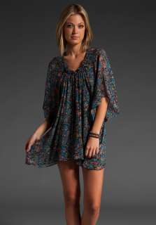 BLU MOON Zuma Tunic in Boho Floral Blue  