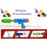 PET FLASCHEN WASSERGEWEHR WASSERSPRITZE WASSERPISTOLE + 50 N&C 