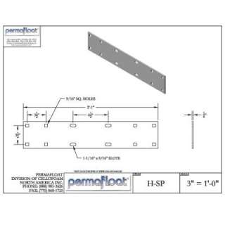 PermaFloat 25 in. Dock System Splice Plate HSP 