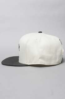 Crooks and Castles The Coca Caviar Snapback Hat in White Black 