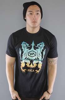 RVCA The Beach Crest Tee in Black  Karmaloop   Global Concrete 