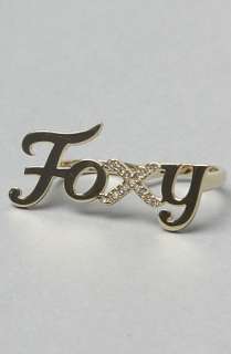 Wildfox The Foxy Two Finger Ring  Karmaloop   Global Concrete 