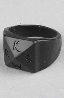 KR3W The Tarnished Ring in Black  Karmaloop   Global Concrete 