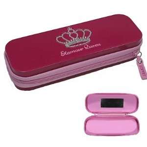 Esprit Federtasche Stiftebox Metall Glamour Queen pink  