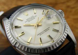 VINTAGE R0LEX 1603 PALE YELLOW DIAL STAINLESS BEZEL S.S MENS WATCH 