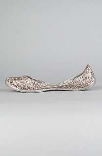 Melissa Shoes The Campana Zig Zag in Silver Glitter  Karmaloop 