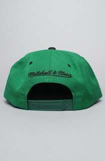 Mitchell & Ness The Wordmark Snapback Hat in Green Black  Karmaloop 