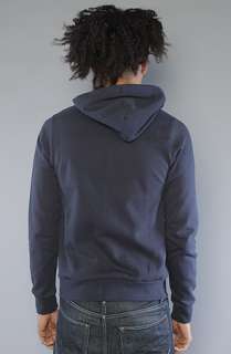 Obey The Trademark Zip Up Hoody in Dark Navy  Karmaloop   Global 