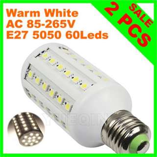 E27 9W 44 Leds 5050 SMD Led Corn Light Bulb Lamp Warm White AC 110 