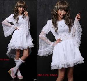 Dolly Gothic Punk Lolita Lace Party Dress 61219W S~L  