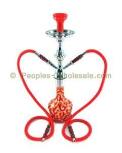 HOSE 22 INCH CONRAD INDIAN HOOKAH RED   NEW  