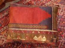 GIANT Vintage Prayer Rug Floor Pillow Cover 38x45 A12  