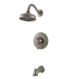 Pfister Marielle 1 Handle Tub/Shower Trim in Rustic Pewter R89 8MBE at 