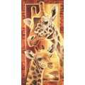 Schipper 609220457   Malen nach Zahlen, Afrika Giraffen, 40x80 cm