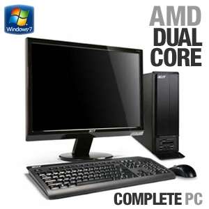 Acer AX1301 B1812 Desktop w/ 20 Widescreen LCD   AMD Athlon II X2 215 