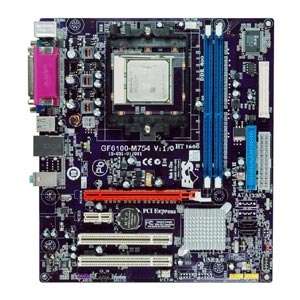 ECS GF6100 M754 Motherboard   v1.0, NVIDIA GeForce 6100, Socket 754 