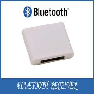 White Bluetooth A2DP Adapter Audio Receiver for iPod Speaker Dock 