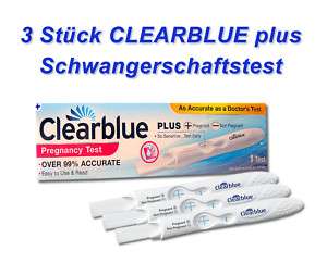 Stück Clearblue plus Schwangerschaftstest  