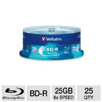 Verbatim 97457 25Pack BD R Discs   25GB, 6x, Spindle
