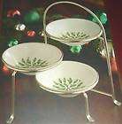 Lenox Holiday Tiered Bowl Set 3 Bowls & Stand New in Box