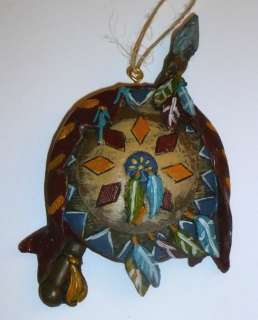 Native American Indian War Shield with Feathers Resin Christmas 