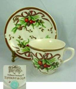TIFFANY GARLAND, Tiffany & Co. China, Cup & Saucer (s)  