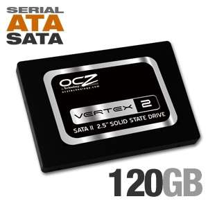 OCZ OCZSSD2 2VTXE120G Vertex 2 Solid State Drive   120GB, 2.5, SATA II 